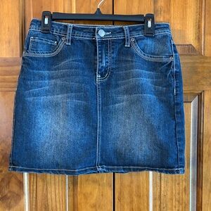 Earl Jeans Dark Blue Mini Skirt